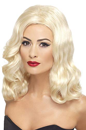 Smiffys 20's Luscious Long Wig Blonde with Waves