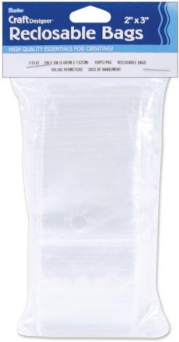 Reclosable Storage Bags 2 Inch X3 Inch -100/Pkg