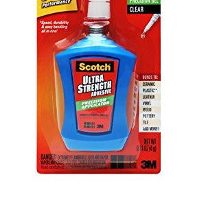 Scotch Super Glue Liquid, Precision Applicator, 0.14-Ounce, Clear (MMMADH670)