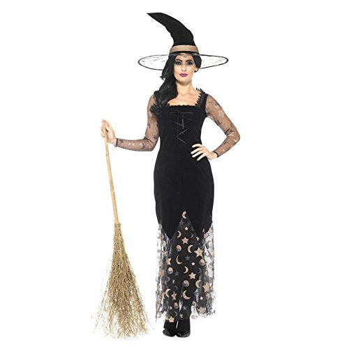 Smiffy's 45110S Deluxe Moon and Stars Witch Costume (Small)