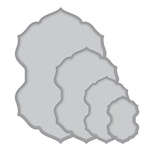 Spellbinders Nestabilities Breanna's Corset Label Chantilly Paper Lace Etched/Wafer Thin Die