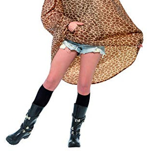 Smiffys Adult Unisex Giraffe Party Poncho, Drawstring Bag, Party Ponchos, Serious Fun, One Size, 43894