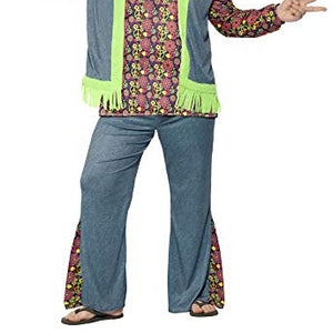 Smiffys 26527L Male Curves Hippie Costume (Large)