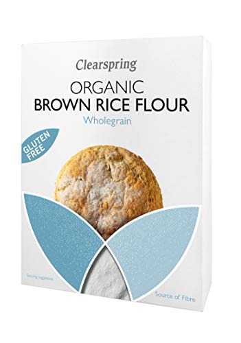 Clearspring Organic Gluten Free Brown Rice Flour, 380g (Pack of 4)