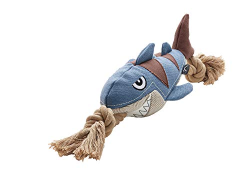 Dog Toy Canvas Sansibar Rantum Shark 39 Cm, With Squeaker  Pack Of 3 | Hunter
