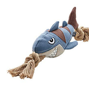 Dog Toy Canvas Sansibar Rantum Shark 39 Cm, With Squeaker  Pack Of 3 | Hunter