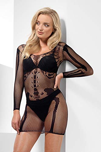 Smiffys Skeleton Bone Net Dress