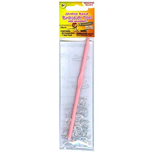 Pepperell Stretch Band Bracelet Loops Tool, Includes 40 Clips