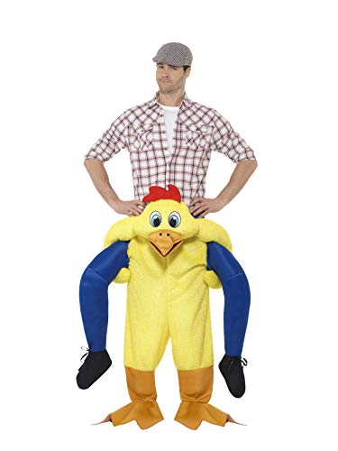 Smiffys 48812 Piggyback Chicken Costume, Yellow, One Size