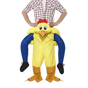 Smiffys 48812 Piggyback Chicken Costume, Yellow, One Size