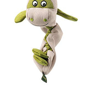 Dog Toy Stretch Body Donkey, Approx. 35 Cm Tan/Green  Pack Of 3 | Hunter