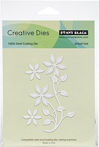 Penny Black Flower Flourish Steel Die (51-421)