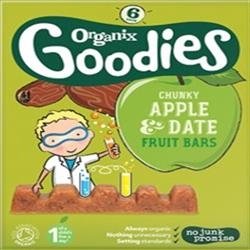 Organix Chunky Fruit Bars Date & Apple 6 x 17g X 4 (Pack of 4)