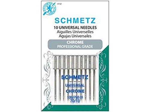 Schmetz SCH4132 Universal Size 70/10 Needle Chrome Universal Sz 70/10 10Pc