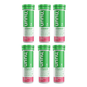Nuun Vitamins: Strawberry Melon Daily Hydration Supplement (6 Tubes of 12 Tabs)
