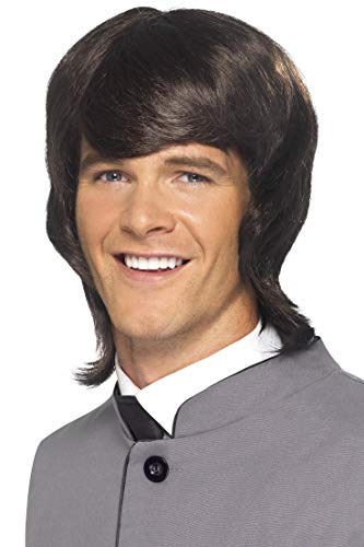 Smiffys 60's Male Mod Wig - Brown