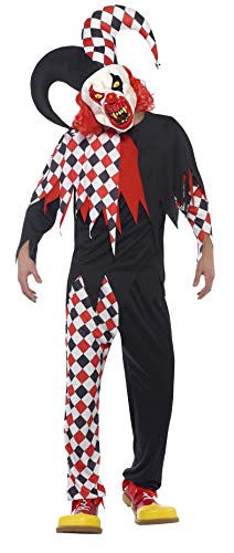 Smiffys 44734L Men's Crazed Jester Costume (Large)