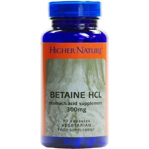 Higher Nature Betaine Hcl 90 capsule X 2 (Pack of 2)