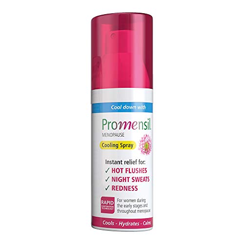 Promensil Menopause | Cooling Spray | Hot Flushes | Instant Relief | Night Sweats | Redness | 75ml