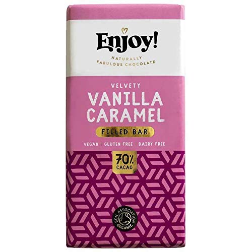 Enjoy! Vanilla Caramel Filled Chocolate Bar 70g (Pack of 12)