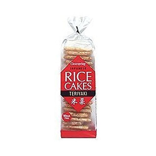 Clearspring Rice Cakes Sesame Teriyaki 150g x 6 (Pack of 6)