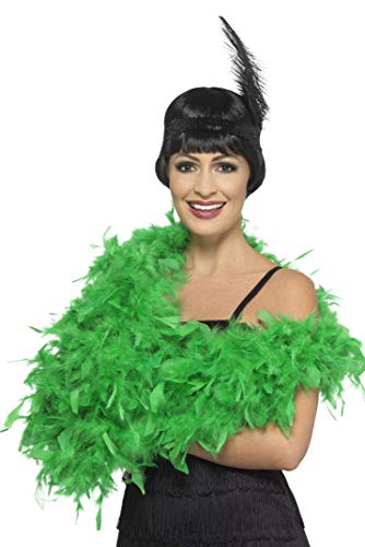 Smiffys 45135 Deluxe Boa Fancy Dress Costume Set, Green, One Size