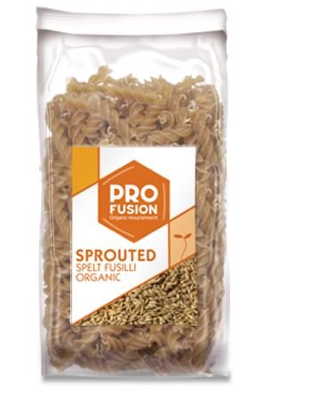 Profusiion Organic Sprouted Spelt Fusilli - 50% Sprouted 250g (Pack of 4)