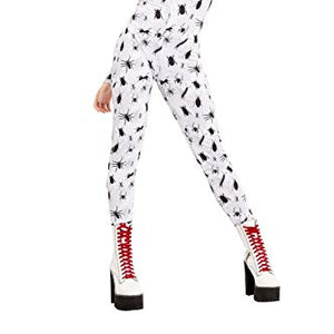 Smiffys 50951XS Bugging Out Catsuit, Women, White, XS - UK Size 04-06