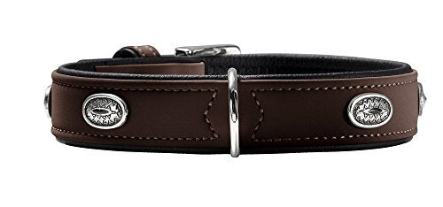 Collar Softie Stone 55 Nickel Artificial Leather Brown/ Black | Hunter
