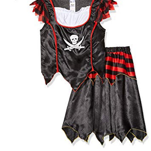 Smiffys Pirate Skull & Crossbones Girl Costume, S - Age 4-6 years