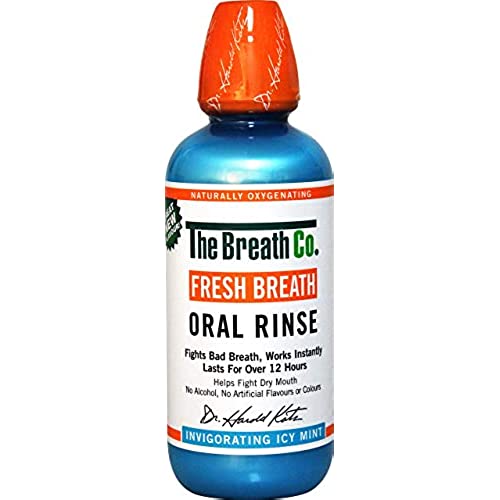 The Breath Co Fresh Breath Oral Rinse - Icy Mint, 500 ml