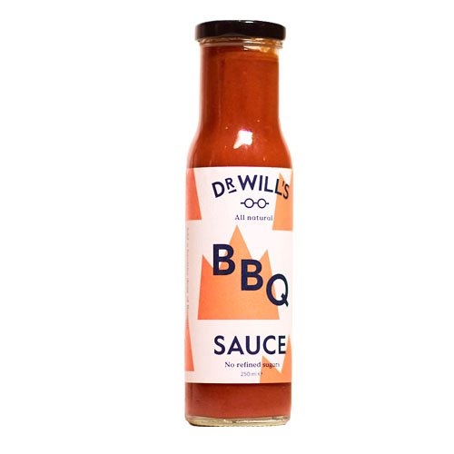 Dr Will’s BBQ Sauce 250g (Pack of 3) - All Natural, Vegan Friendly, Made with Real Tomatoes - No Artificial Additives, Preservatives or Refined Sugars, Dairy and Gluten Free