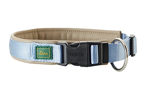 Collar Sevilla Vario Plus 30-35 Cm, 15 Mm Nylon Blue/Artificial Leather Taupe | Hunter