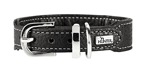 Collar Cannes Mini, 32 Black, Leather | Hunter