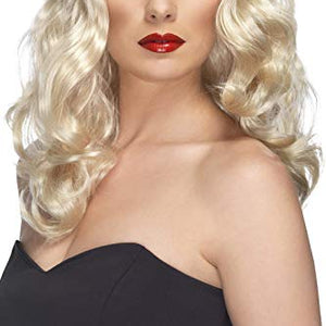 Smiffys Glamorous Wavy Wig - Blonde, Long