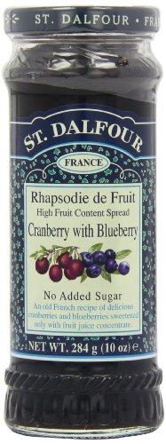 St Dalfour Cranberry and Blueberry Spread (Pack of 6)