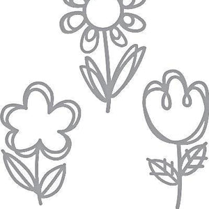 Spellbinders Die D-Lites Sketched Blooms Etched/Wafer Thin