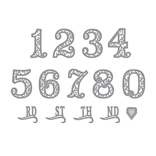 Spellbinders Shapeabilities Filigree Numbers Etched/Wafer Thin Die