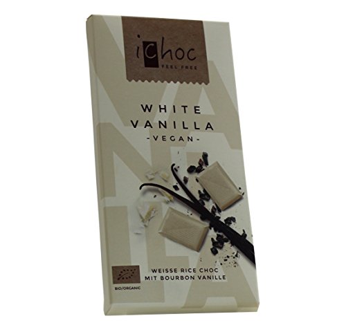 Vivani iChoc Organic White Vanilla Rice Chocolate 10 Bars