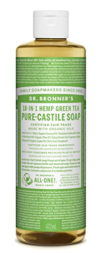 Dr Bronner Organic Green Tea Castile Liquid Soap 473 ml
