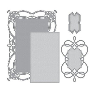 Spellbinders Shapeabilities Coralene's Chemise Layering Frame Large Etched/Wafer Thin Die