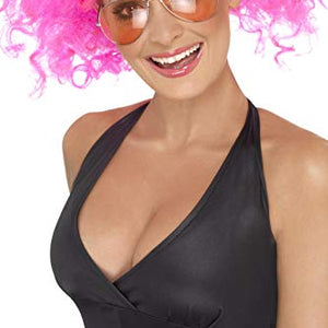 Smiffys 80's Bunches Wig - Pink