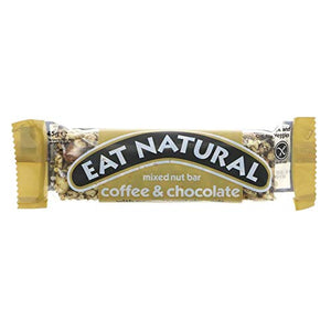 EAT NATURAL Coffee & Chocolate with Peanuts & Almonds 45g (PACK OF 12)