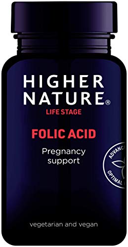 Higher Nature Folic Acid 400µg Pack of 90