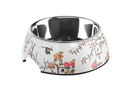 Melamine Feeding Bowl Mogami 700 Ml White/Multicolor  Pack Of 2 | Hunter