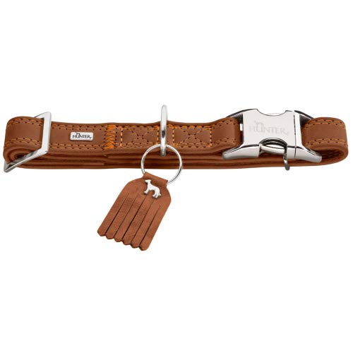 Training Collar Lucca Alu-Strong, M Cow Nappa Leather, Brown | Hunter