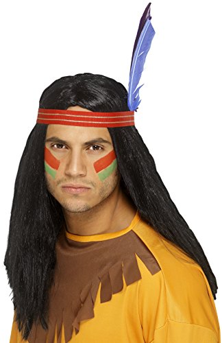 Smiffy's Indian Brave Wig - Black