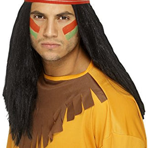Smiffy's Indian Brave Wig - Black