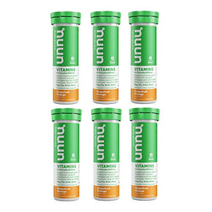 Nuun Vitamins: Grapefruit Orange Daily Hydration Supplement (6 Tubes of 12 Tabs)