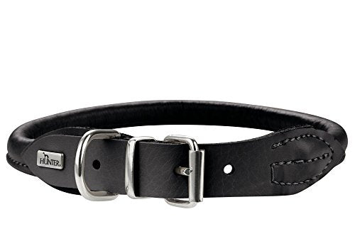 Collar Round & Soft Elk 40/8 Elkskin Black, 33-37 Cm | Hunter
